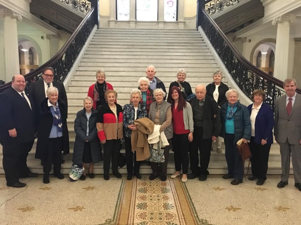 New Pond residents visiting MA state house